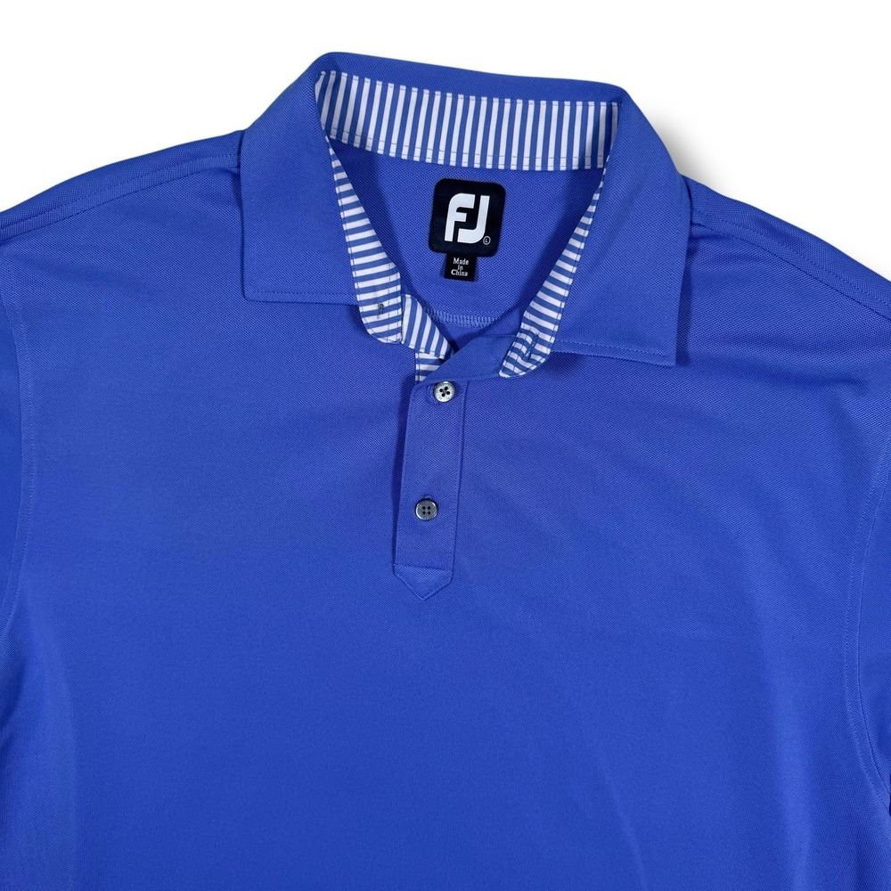 FootJoy Polo Shirt Men's Large Purple Stretch Golf‎ Lightweight